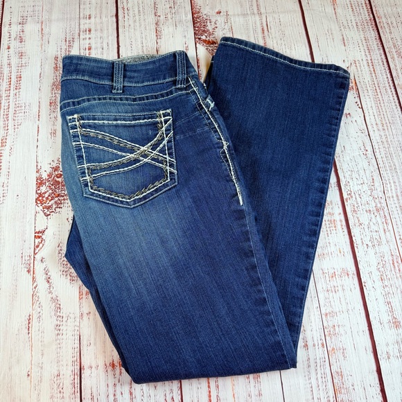 Ariat REAL Mid Rise Women's Boot Cut Jeans Size 34 Regular - Picture 1 of 13